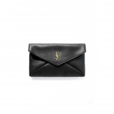 YSL CASSANDRE LARGE TEXTURED-LEATHER CLUTCH 769307 (29.5*18*4.5cm)